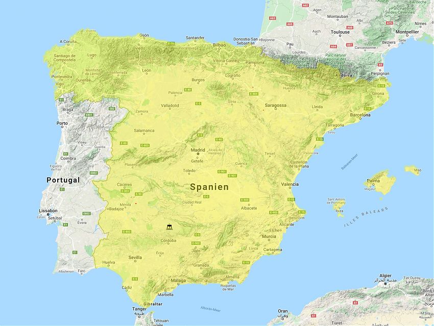 reisewarnung spanien landkarte Osterreich Reisewarnung Fur Spanisches Festland News Tip Travel Industry Professional reisewarnung spanien landkarte