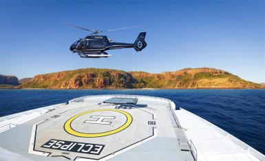 Foto: Scenic Gruppe - Hubschrauber an Bord der Scenic Eclipse II 